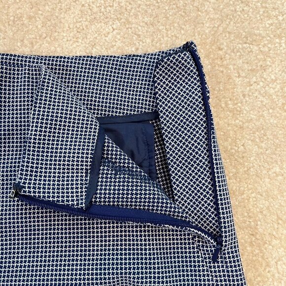 Banana Republic Factory Blue & White Check Shorts - Size 6 - Picture 4 of 10